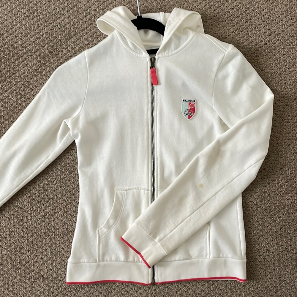 Lacoste White Sweater Size 38
